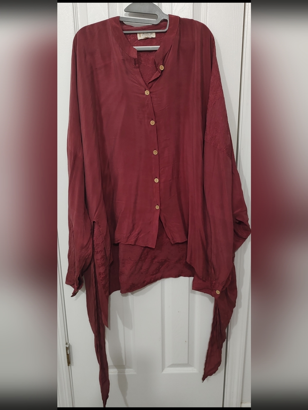 Kantha Bae Nirvana Blouse EMBOSSED  Burgundy